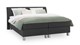 Boxspring Morero vlak met gestoffeerd matras, charcoal