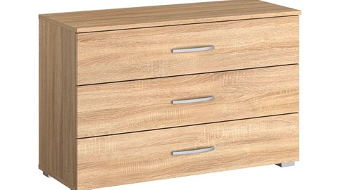 Commode Reno met 3 laden, eiken sonoma