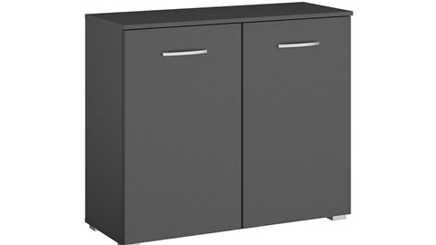 Commode Reno met 2 deuren, grijs metallic