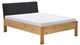 Bed Space met gestoffeerd hoofdbord, eiken + grijs