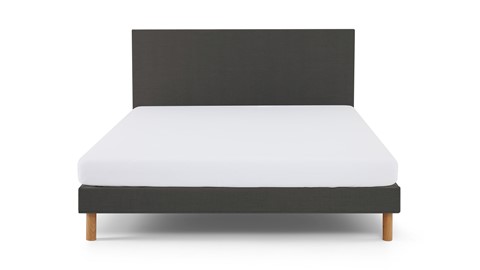 Bed Ease inclusief hoofdbord en matras, donkergrijs