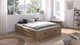 Bed Nori met 4 opbergladen, artisan eiken