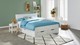 Bed Space met hoofdbord en opbergladen, wit