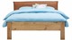 Bed Space met lederlook hoofdbord, eiken + bruin