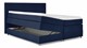 Opbergboxspring Square met gestoffeerde matras., blauw