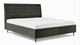 Bed Luxe met hoofdbord Button, antraciet