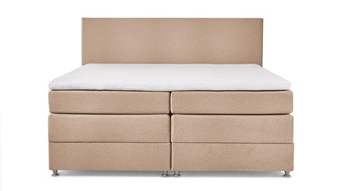 Opbergboxspring Square met gestoffeerd matras, floyd beige