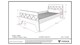 Bed Wynnie, blauw