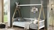 Bed Tipi verhoogd, wit