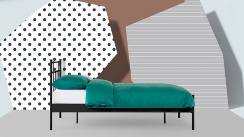 Bed Xam 1-persoons, zwart