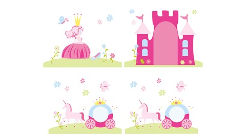 Gordijnen Princess Pino/Scott, roze