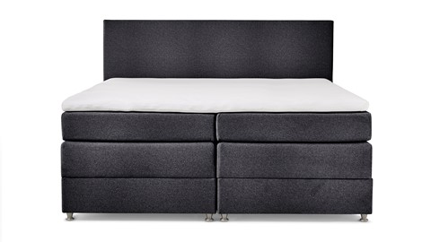 Opbergboxspring Square met gestoffeerd matras, floyd zwart