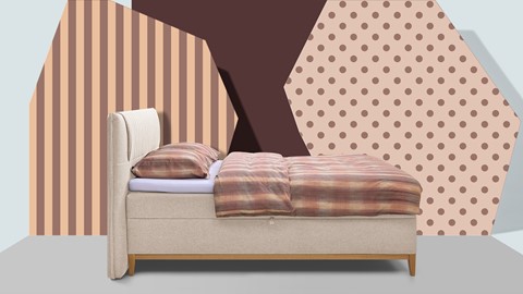 Opbergbox Nox met topmatras, beige