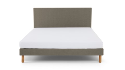 Bed Ease inclusief hoofdbord en matras, olijfgroen