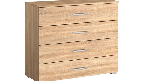 Commode Reno met 4 laden, eiken sonoma