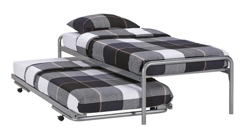 Bed & onderschuifBed Dual, zilver