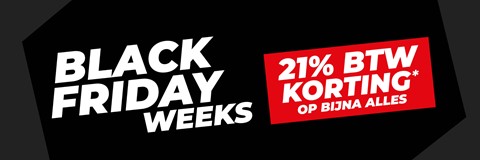 Black Friday weeks 21% btw korting