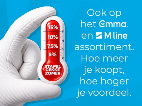 een hand die een thermometer vasthoudt