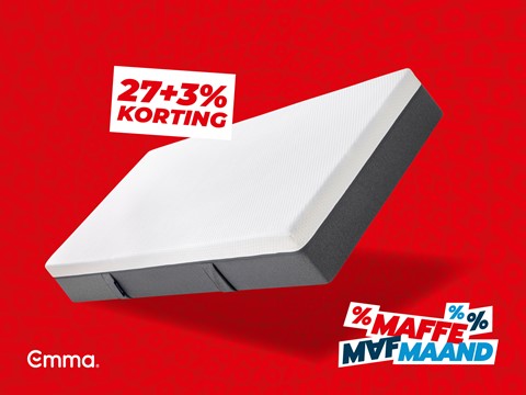 Een wit-zwart matras