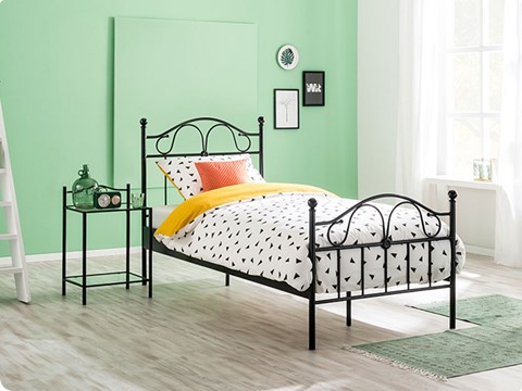 Kinderbed Quincy Zwart