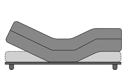 een grijs en zwart gebogen object