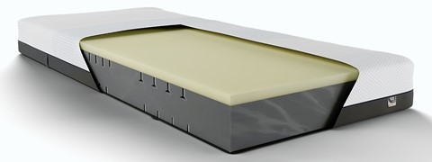 Doorsnede traagschuim matras