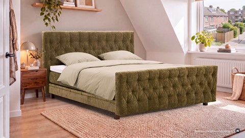 Een bed in een kamer