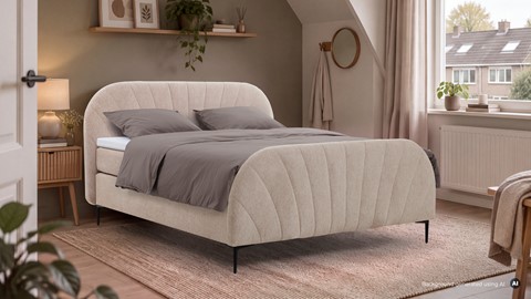 Een bed in een kamer