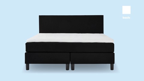 Beddenreus Basic boxspring zwart