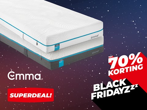 Een twee matrassen op een poster