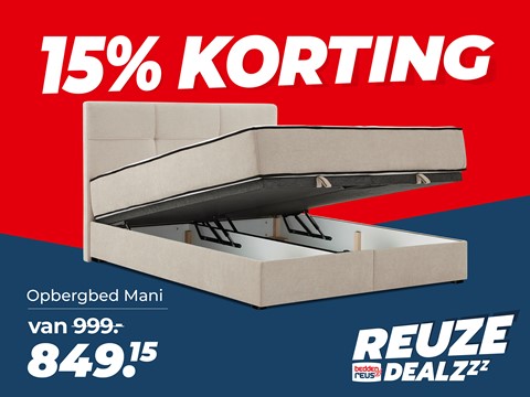 Een bed met een ophefbed